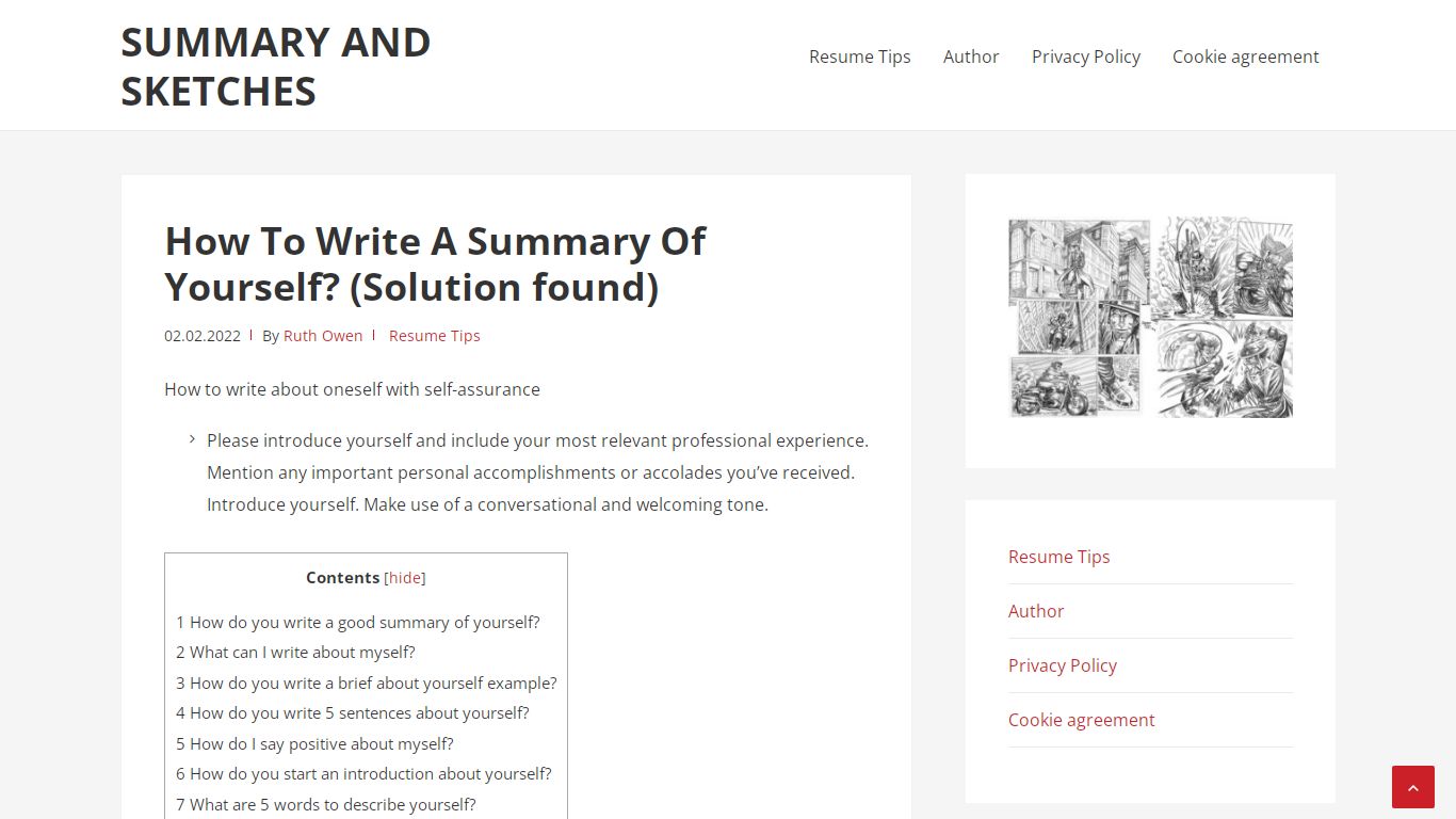 How To Write A Summary Of Yourself? (Solution found)